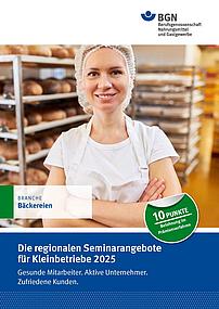 Titelbild Seminarbroschüre Kleinbetriebe Bäckereien 2025