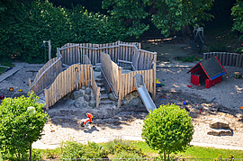 Spielplatz der BGN Kita in der Hauptverwaltung Mannheim