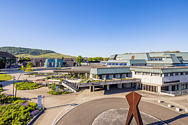 Außenaufnahme der Schwabenlandhalle in Fellbach